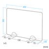 SPT-DPJR45L / デスクパーティション（自立型・W450×D105×H360mm）