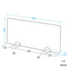 SPT-DPJR80L / デスクパーティション（自立式/W800×H360mm）