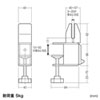 SPT-DPOP2 / パーティション用クランプ台座（配線対応タイプ）