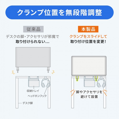 SPT-DPTC6740GY / デスクトップパネル（W676×H400・クロスタイプ・グレー）
