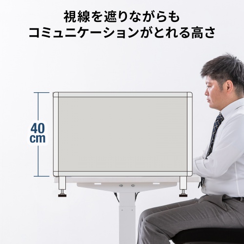 SPT-DPTC6740GY / デスクトップパネル（W676×H400・クロスタイプ・グレー）