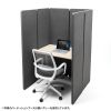 SPT-PB002GY パーティションブース(H1600・グレー) SPT-PB002GY / パーティションブース(H1600・グレー)