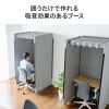 SPT-PB005GY 吸音パネル集中ブース(W900×D900) SPT-PB005GY / 吸音パネル集中ブース(W900×D900)