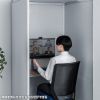 SPT-PB009GY セミクローズ型ワークブース(グレー) SPT-PB009GY / セミクローズ型ワークブース(グレー)