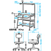 SR-SET3 / パソコンデスク、イス付き
