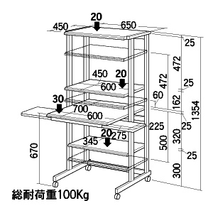 SR-T17 / パソコンラック