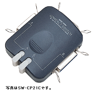 SW-CP21R【コンパクト切替器（RS-232C用）】付属の面ファスナーで