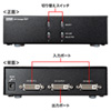SW-EDV2N ディスプレイ切替器(DVI24pin用・2回路) SW-EDV2N / ディスプレイ切替器(DVI24pin用・2回路)