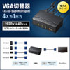 SW-EV4N2 ディスプレイ切替器(ミニD-sub(HD)15pin用)・4回路 SW-EV4N2 / ディスプレイ切替器(ミニD-sub(HD)15pin用)・4回路