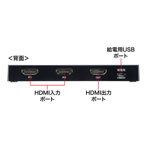 SW-HD21L / HDMI切替器（2入力・1出力）