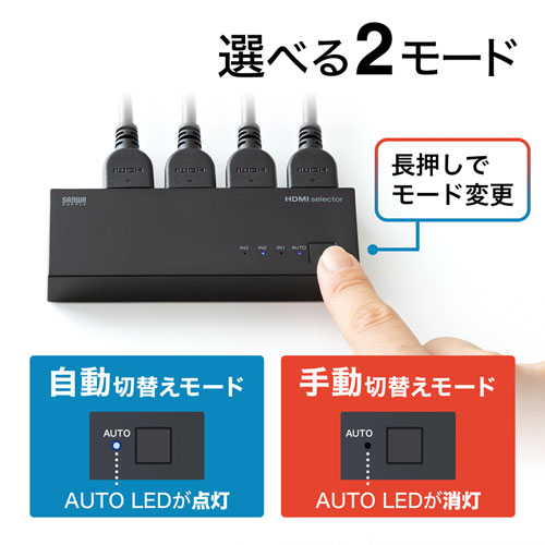 SW-HD31L / HDMI切替器（3入力・1出力）