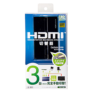 SW-HD31ML / HDMI切替器（手動切り替え・3入力・1出力）
