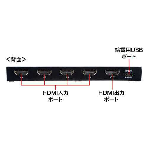SW-HD41L / HDMI切替器（4入力・1出力）