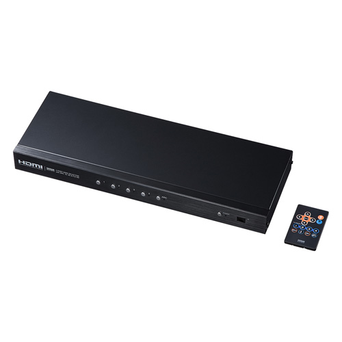 SW-HD42ASP【HDMI切替器（4入力2出力・分配器機能付き）】HDMI機器4台