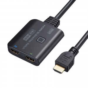 2入力・1出力、または1入力・2出力の双方向に使用可能な4K対応HDMI手動切替器を発売
