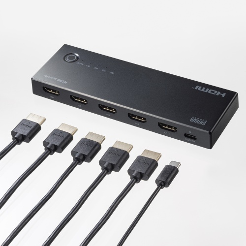 SW-HDR41R / 4K対応HDMI切替器(4入力・1出力・リモコン付き)