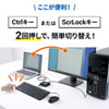SW-KM2UU キーボード・マウス用パソコン切替器(2:1) SW-KM2UU / キーボード・マウス用パソコン切替器(2:1)