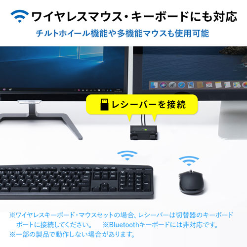 SW-KM2UU / キーボード・マウス用パソコン切替器（2:1）