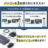 SW-KM3UU キーボード・マウス用パソコン切替器(3:1) SW-KM3UU / キーボード・マウス用パソコン切替器(3:1)