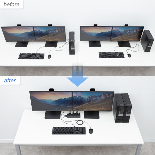 SW-KVM22HUUS / デュアルディスプレイ・4K対応HDMIパソコン切替器(エミュレーション非搭載・2:1)