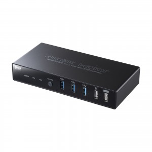 SW-KVM2HHC【HDMI対応パソコン自動切替器(2:1)】HDMIディスプレイ、USB 