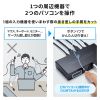 SW-KVM2DK Type-C接続・HDMI接続対応パソコン切替器(エミュレーション非搭載) SW-KVM2DK / Type-C接続・HDMI接続対応パソコン切替器(エミュレーション非搭載)