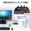 SW-KVM2DPUUS 4K対応DisplayPortパソコン切替器(エミュレーション非搭載・2:1) SW-KVM2DPUUS / 4K対応DisplayPortパソコン切替器(エミュレーション非搭載・2:1)