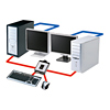 SW-KVM2DX フルHD対応DVIパソコン自動切替器(2:1) SW-KVM2DX / フルHD対応DVIパソコン自動切替器(2:1)