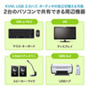 SW-KVM2HDCN2 デュアルリンクDVI対応パソコン自動切替器(2:1) SW-KVM2HDCN2 / デュアルリンクDVI対応パソコン自動切替器(2:1)