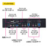 SW-KVM2HDPU DisplayPort対応パソコン自動切替器(2:1) SW-KVM2HDPU / DisplayPort対応パソコン自動切替器(2:1)