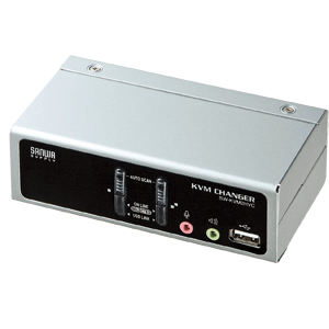 SW-KVM2HVC / USB・PS/2コンソール両対応パソコン自動切替器(2:1)