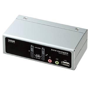 SW-KVM2HVC / USB・PS/2コンソール両対応パソコン自動切替器（2：1）