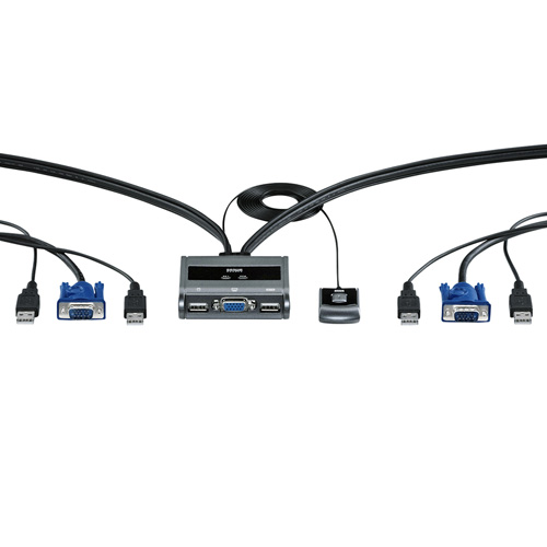 SW-KVM2UUSN / パソコン切替器（エミュレーション非搭載・手元スイッチ付き）