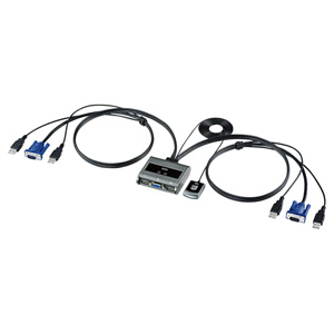 SW-KVM2UUSN / パソコン切替器(エミュレーション非搭載・手元スイッチ付き)