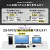 SW-KVM2WDPU / DisplayPort対応手元スイッチ付きパソコン自動切替器(2:1)