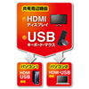 SW-KVM2WHU HDMI対応手元スイッチ付きパソコン自動切替器(2:1) SW-KVM2WHU / HDMI対応手元スイッチ付きパソコン自動切替器(2:1)