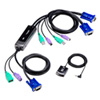 SW-KVM2WVXN 手元スイッチ付きパソコン自動切替器(2:1) SW-KVM2WVXN / 手元スイッチ付きパソコン自動切替器(2:1)