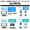 SW-KVM4U3HD / 4K対応HDMIパソコン自動切替器（4:1）