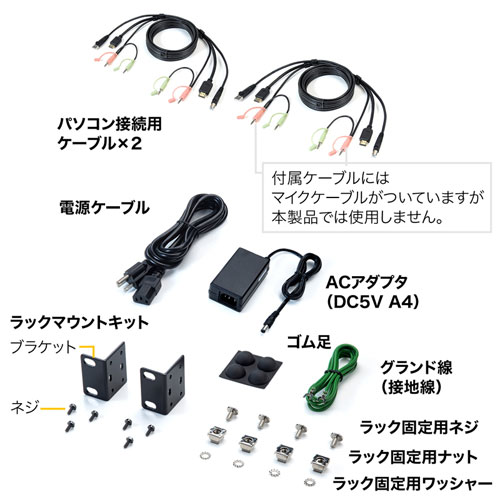 SW-KVM8HU / HDMI対応パソコン自動切替器(8:1)