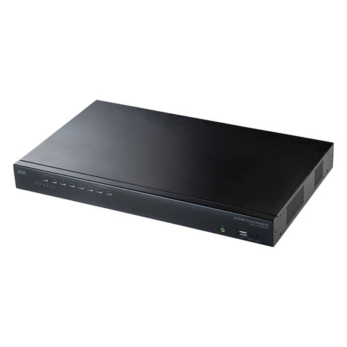 SW-KVM8HU【HDMI対応パソコン自動切替器(8:1)】HDMIディスプレイ、USBキーボード、USBマウスに対応しUSB2.0機器も切替えできるOSD機能を搭載した19インチサーバーラック対応8ポートKVM。  | サンワサプライ株式会社