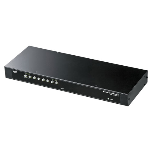 SW-KVM8UP【PS/2・USB両対応パソコン自動切替器（8:1）】PS/2接続とUSB
