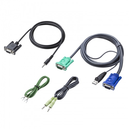 SW-KVMVDR / USB/VGA対応 スライドLCDコンソールドロワー