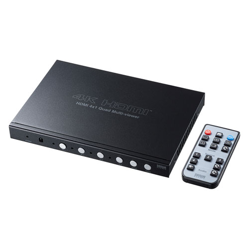 SW-UHD41MTV【4入力1出力HDMI画面分割切替器(4K対応）】最大4台のHDMI 
