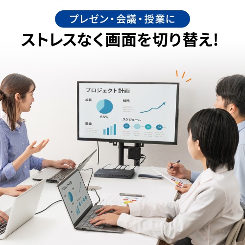 SW-UHD41RSL / 4入力1出力HDMI切替器（4K対応/シームレス切替/リモコン付き）