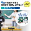 SW-UHD41UVC 4入力1出力HDMIスイッチャー(4K対応/画面分割/キャプチャ機能付き) SW-UHD41UVC / 4入力1出力HDMIスイッチャー(4K対応/画面分割/キャプチャ機能付き)