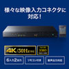 SW-UHD62MLT マルチ入力対応6入力2出力HDMIマトリックス切替器 SW-UHD62MLT / マルチ入力対応6入力2出力HDMIマトリックス切替器