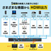 SW-UHD62MLT マルチ入力対応6入力2出力HDMIマトリックス切替器 SW-UHD62MLT / マルチ入力対応6入力2出力HDMIマトリックス切替器