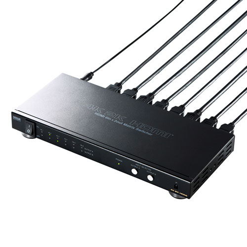 SW-UHD62N / HDMI切替器（6入力2出力・マトリックス切替機能付き）