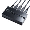 SW-US22HMG 磁石付きUSB2.0手動切替器(ハブ付き・2回路) SW-US22HMG / 磁石付きUSB2.0手動切替器(ハブ付き・2回路)