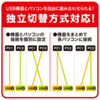 SW-US22HN / USB2.0ハブ付き手動切替器（2回路）